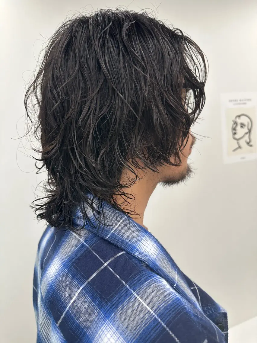 パーマ メンズ カット パーマ 似合わせが得意 村松慧汰のヘアスタイル