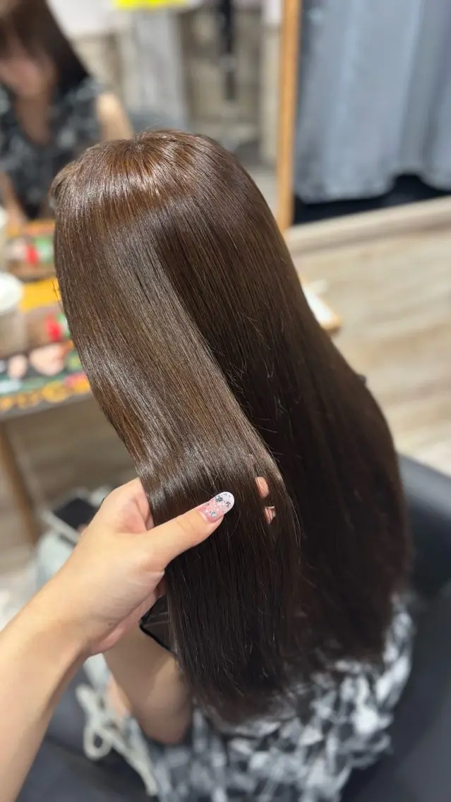 ロング カラー カット ヘアカラー トリートメント 透明感カラー✨ Marin♡のヘアスタイル