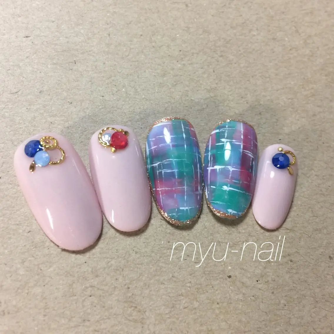 ネイル ネイルチップ ホームサロン myu-nailのネイルデザイン