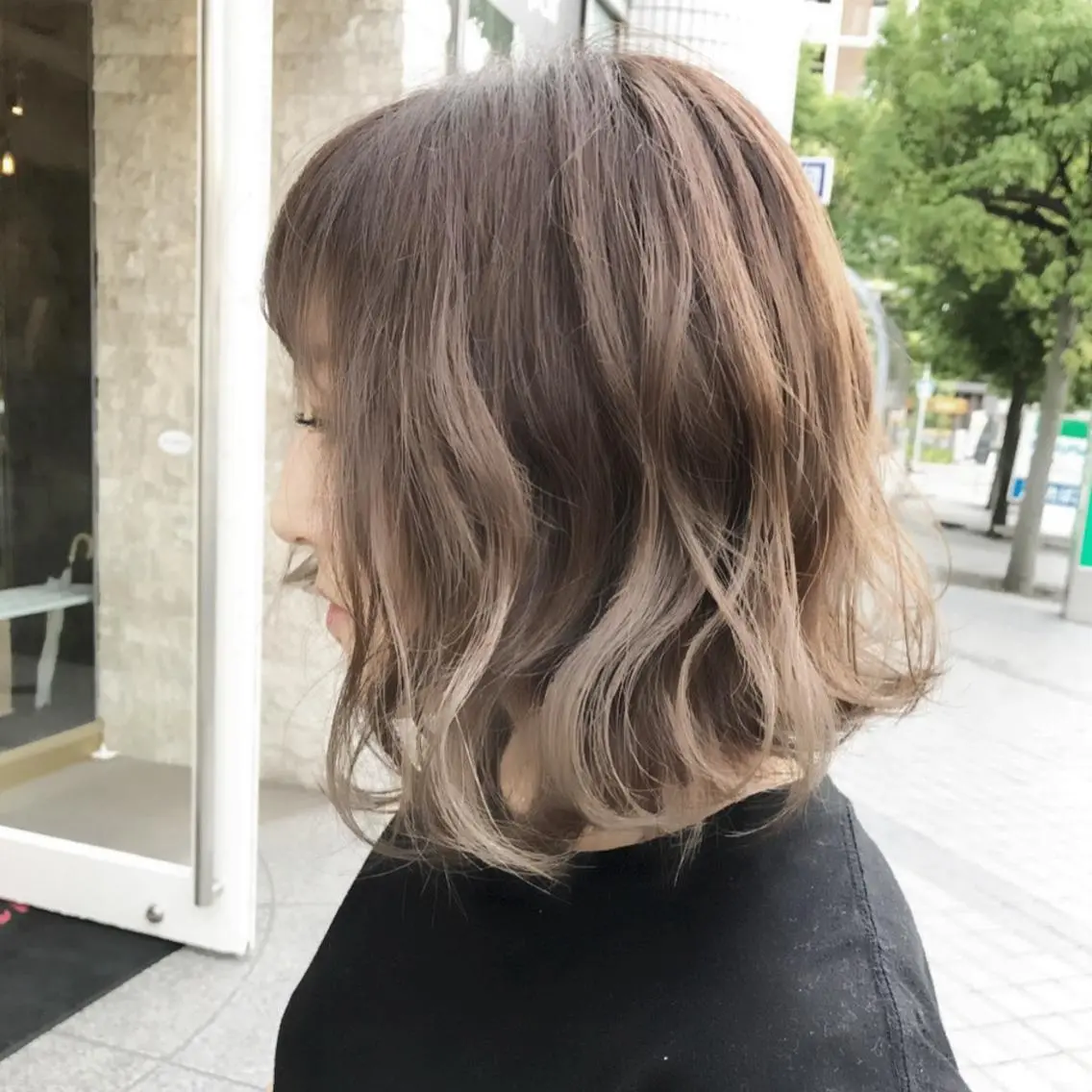 ミディアム パーマ ヘアアレンジ キッズ ネイル マツエク・マツパ ボブ パーソナルカラー☆ 永尾拓也のヘアスタイル