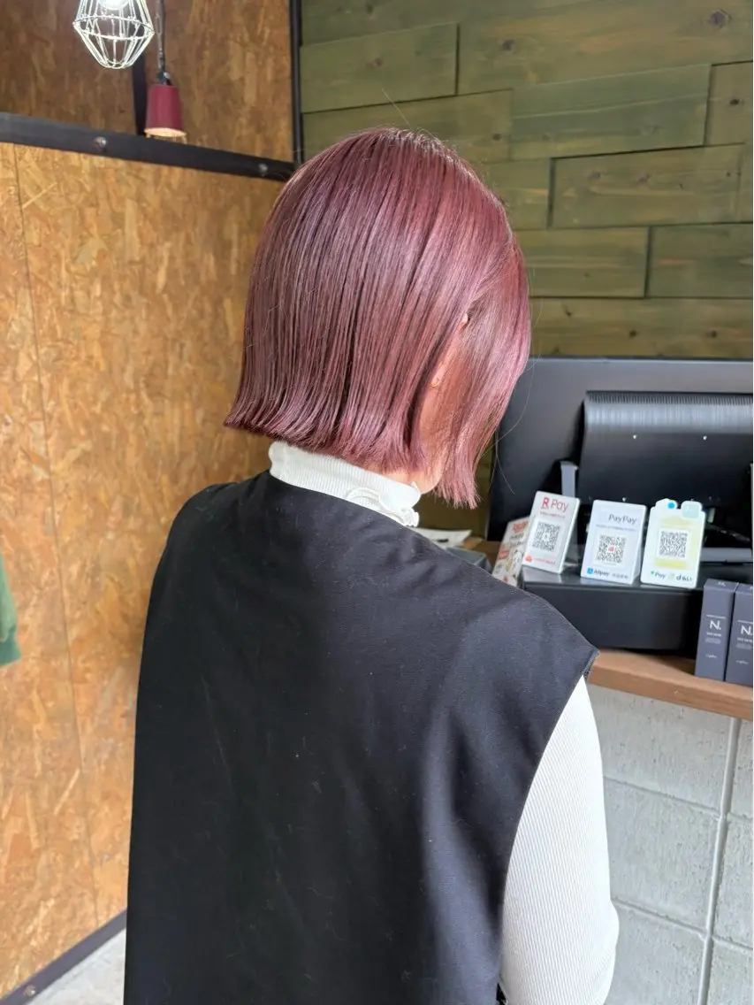 ショート カット ヘアカラー トリートメント pins 🦋sakiのヘアスタイル