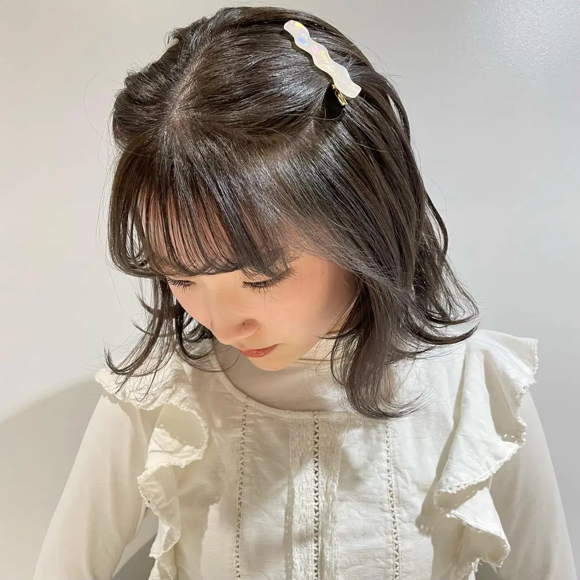 ミディアム 盛れる透明感カラー・ momokaのヘアスタイル