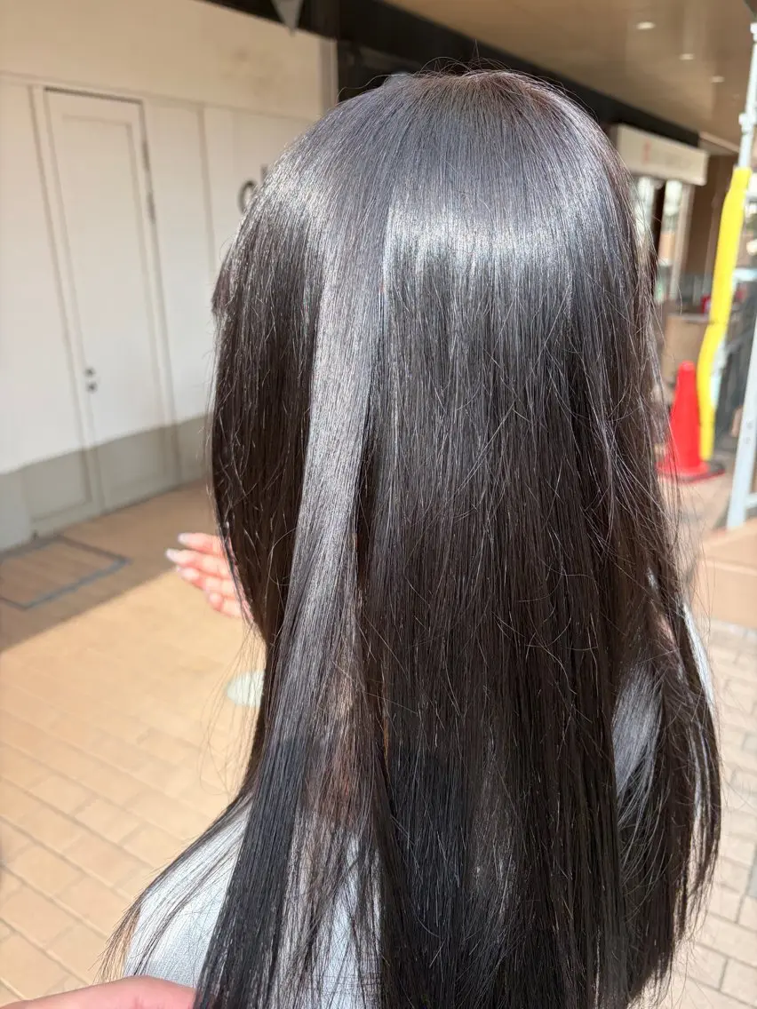ロング カラー トリートメント ヘアカラー トリートメント 宗像遼大/ カラー/メンズカットのヘアスタイル