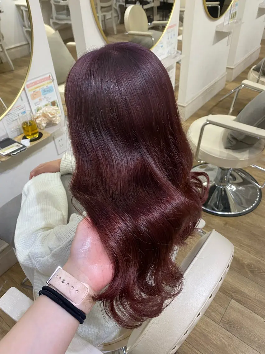 ミディアム ヘアカラー トリートメント mio♡ベージュ特化 🎀透明感カラーのヘアスタイル