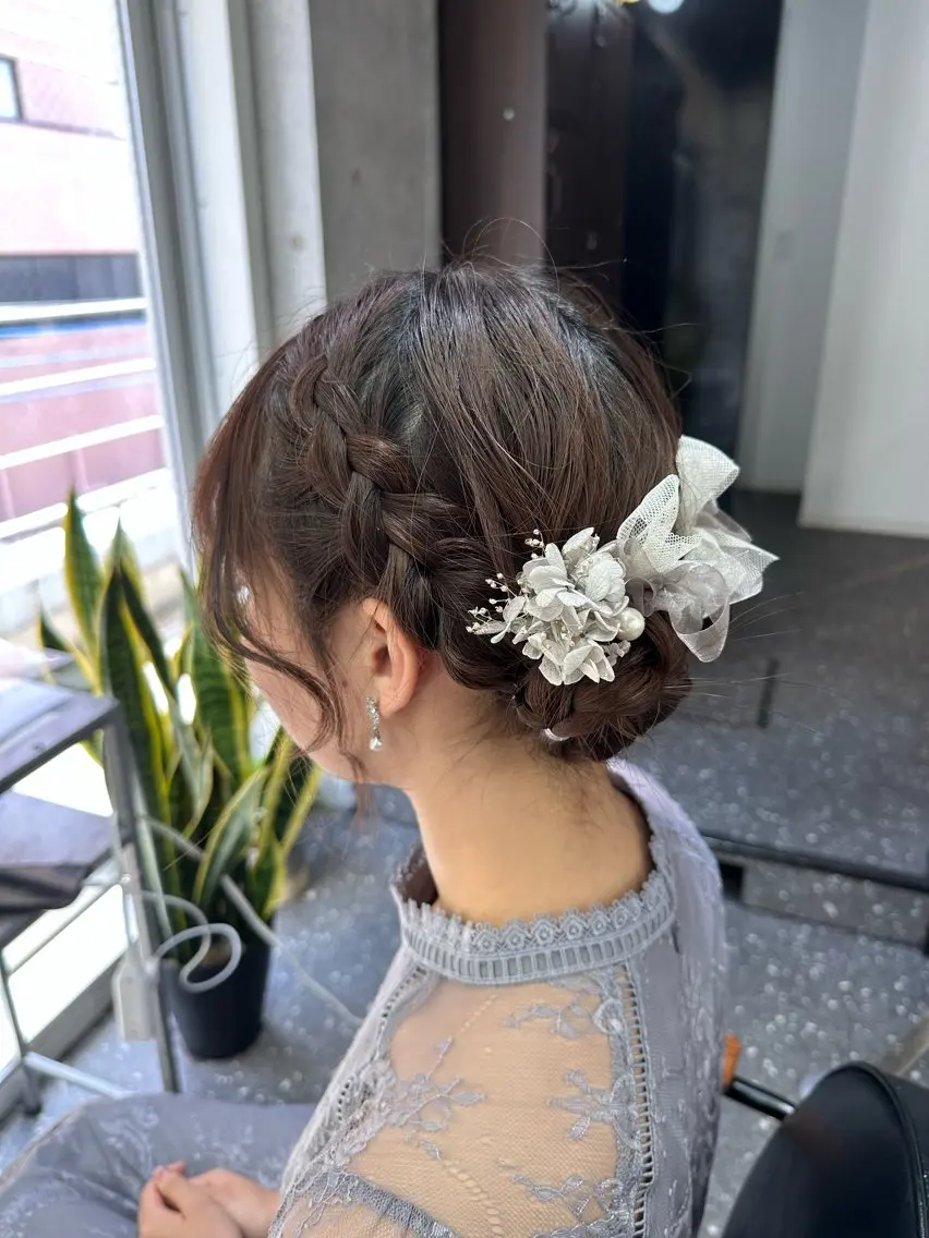 セミロング ヘアセット 髪質改善⭐️縮毛矯正 中野⭐️Rinaのヘアスタイル