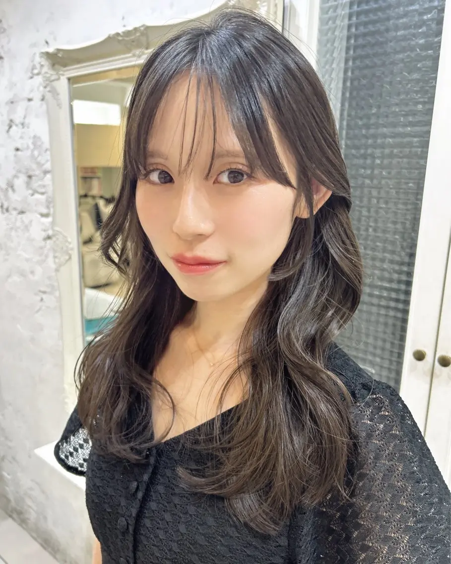 ミディアム カラー くびれヘア カット ヘアカラー トリートメント 透明感カラー🫧ヘア セット🫧松本菜月の眉毛・アイブロウイメージ