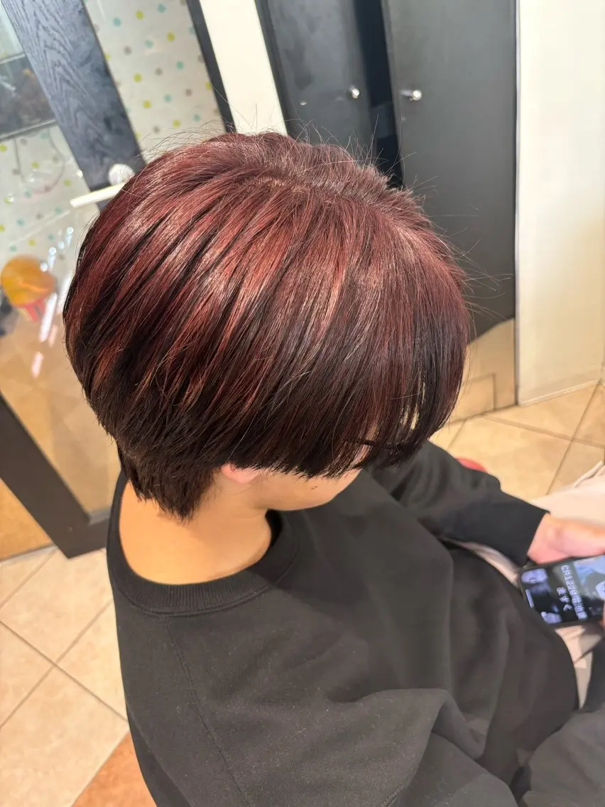 ショート カット ヘアカラー トリートメント ヘアセット メンズ特化／韓国風 /江戸谷大晴のヘアスタイル