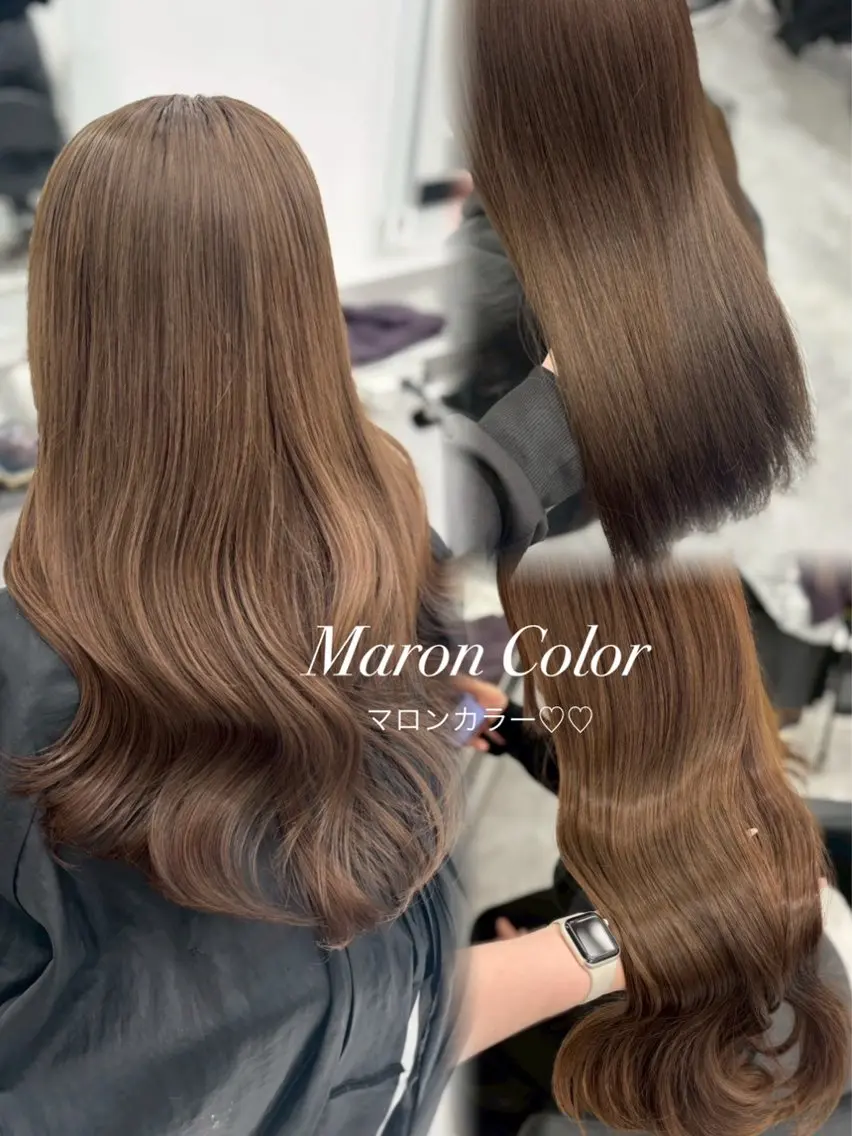 ロング カラー 上品モテヘア🩶 karen🩶のヘアスタイル