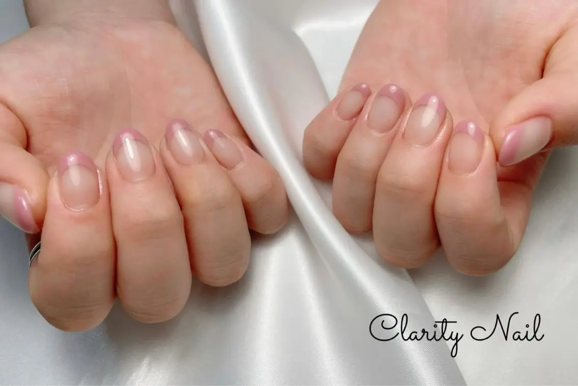 ネイル フレンチネイル ハンドネイル Clarity Nailのネイルデザイン