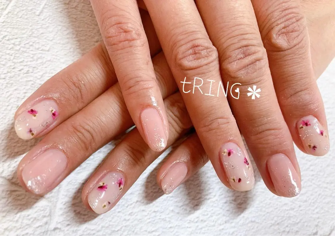 ネイル ハンドネイル tRING＊ しいの木台のネイルデザイン