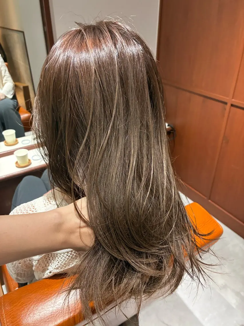 セミロング カラー ヘアアレンジ カット ヘアカラー トリートメント 💟似合わせカットカ ラーMizuki🐕のヘアスタイル