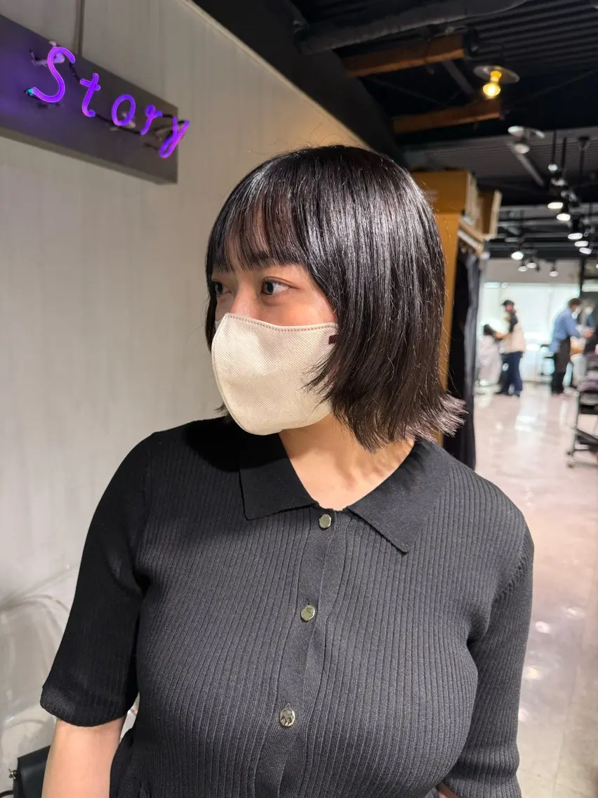 ショート カット NANAMI🩵 大人可愛い韓国ヘアのヘアスタイル