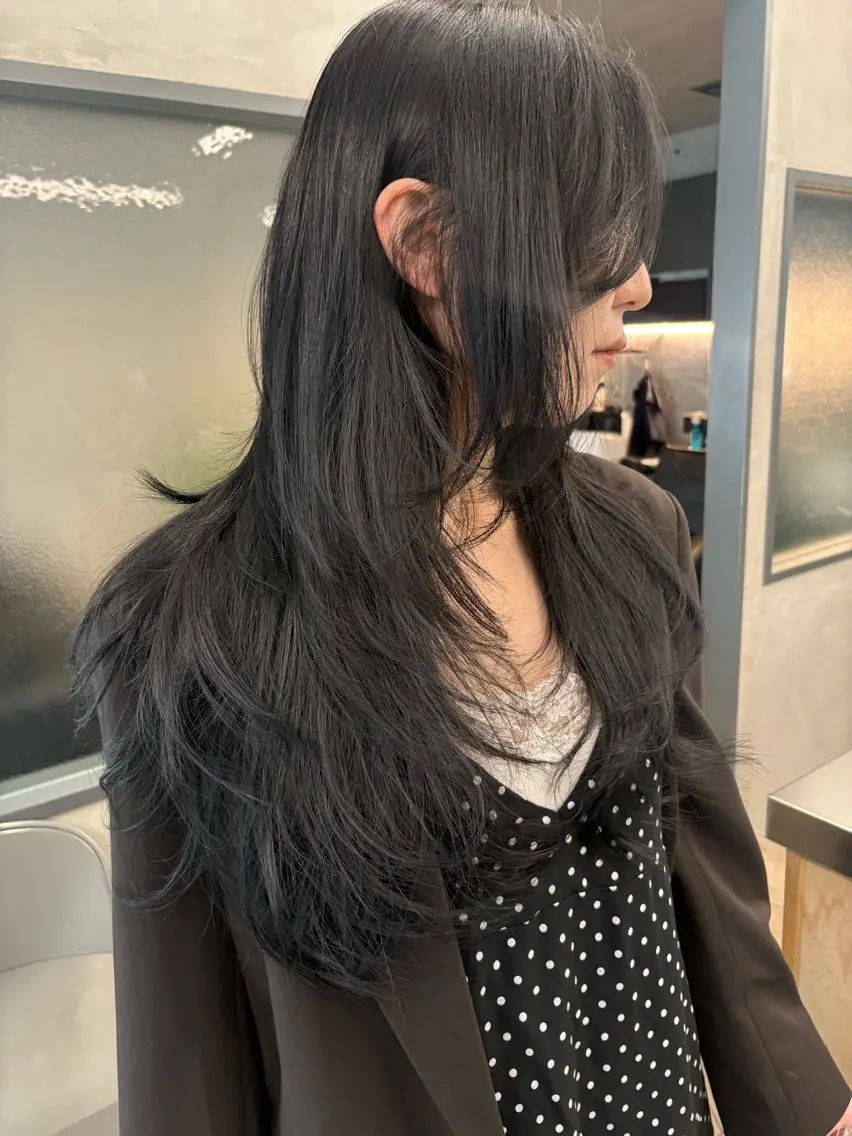 ロング カラー カット ヘアカラー トリートメント レイヤー/柔色 カラー/SAkiのヘアスタイル
