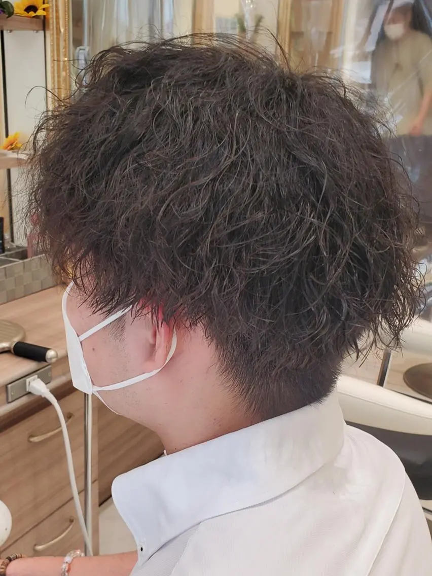 ✨似合わせメンズカット+ツイストスパイラルパーマの写真