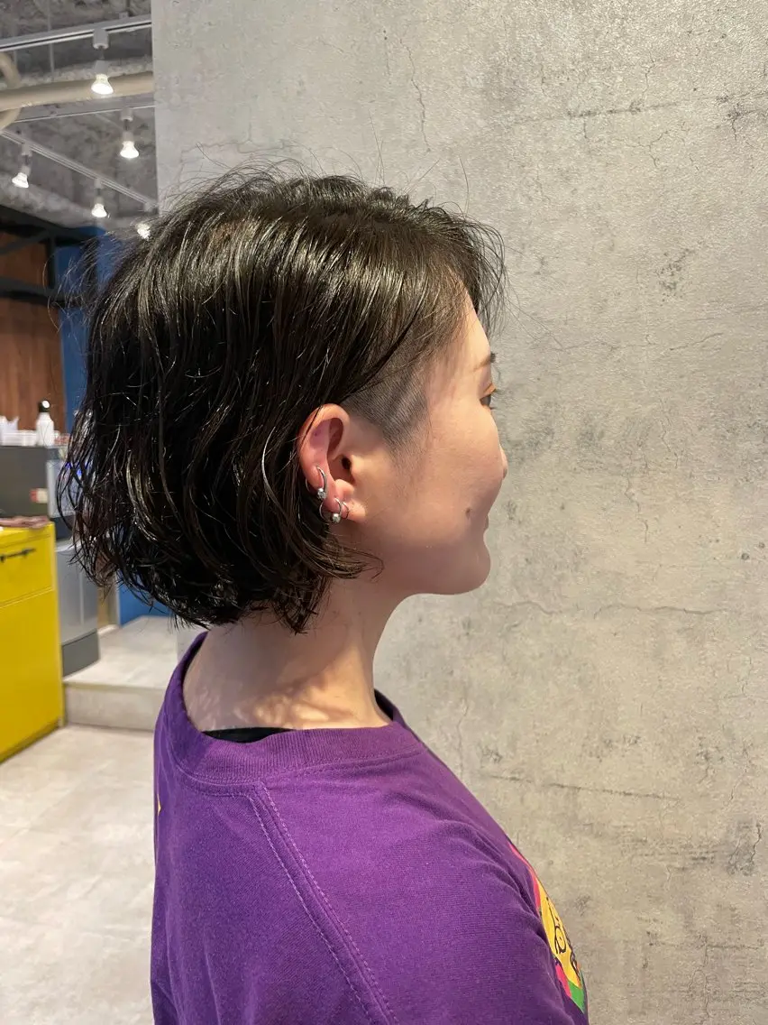 ミディアム パーマ 山本(末田) 崇子のヘアスタイル