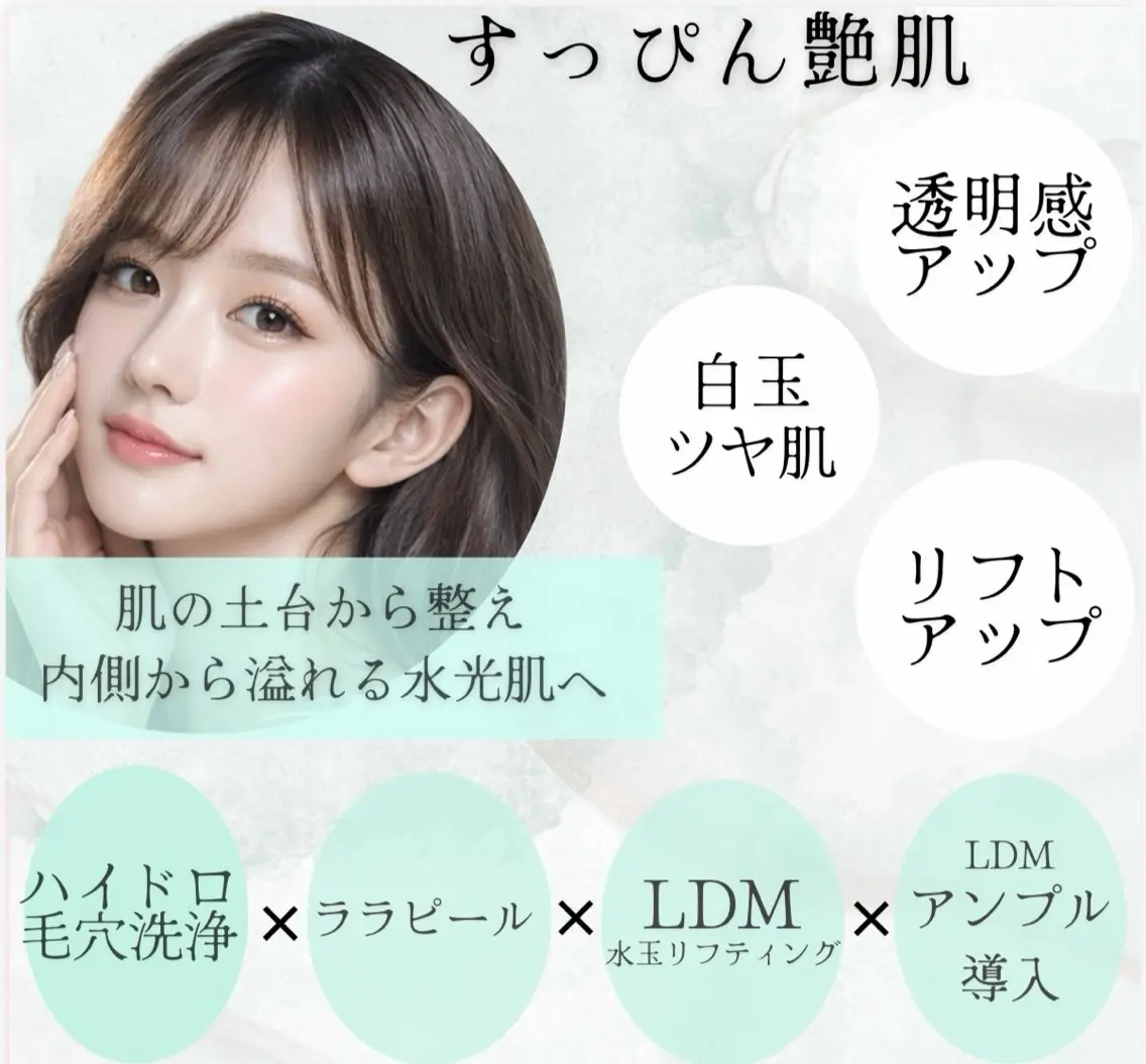 🌸新生活応援美肌キャンペーン🌸すっぴんツヤ肌コースの写真