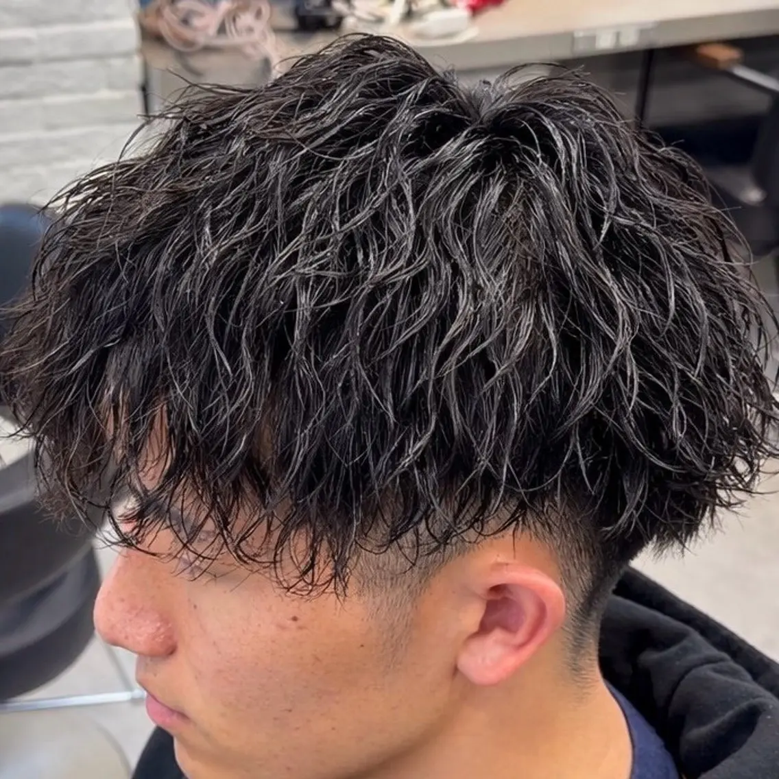 ショート カット パーマ トリートメント 🪶フェザーパーマ& 縦落ちパーマ/かずまのヘアスタイル