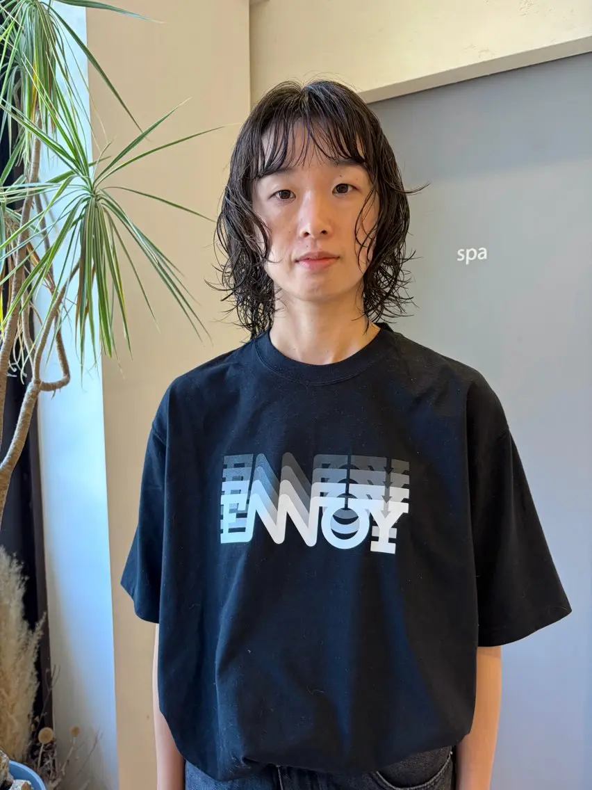 セミロング パーマ 吉原 由菜のヘアスタイル