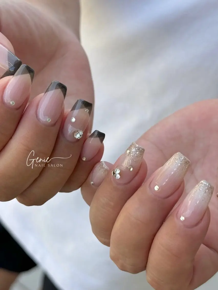 ネイル フレンチネイル ハンドネイル Nail salon Genieのネイルデザイン
