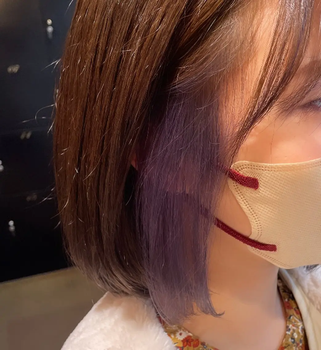 ショート カラー ヘアカラー トリートメント 💞暖色カラー 💞risaのヘアスタイル