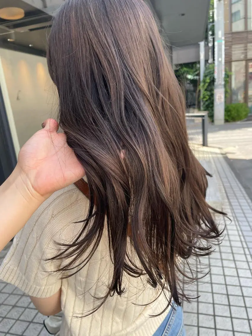 ダブルケアカラー(ブリーチなし)+ケアトリートメント♡の写真