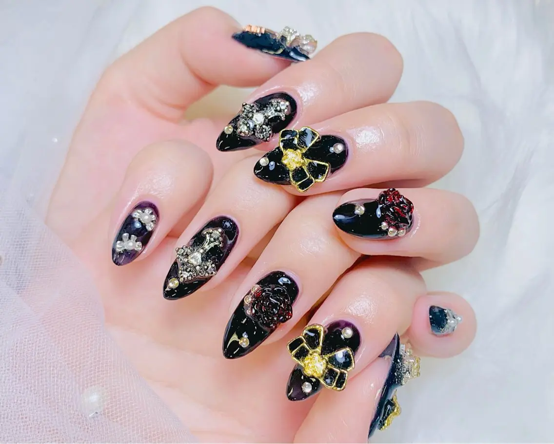 ネイル チークネイル 長さ出し フットネイル 韓国ネイル マグネットネイル ハンドネイル ハンドケア AN NAIL _HOAのネイルデザイン