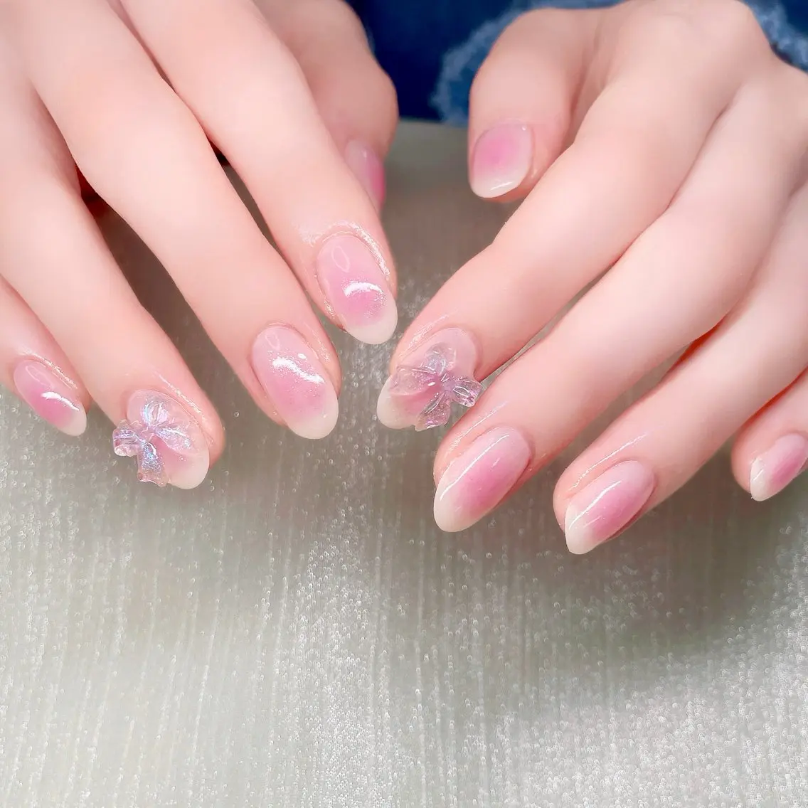 ネイル リボン ハンドネイル Nailist suzuのネイルデザイン