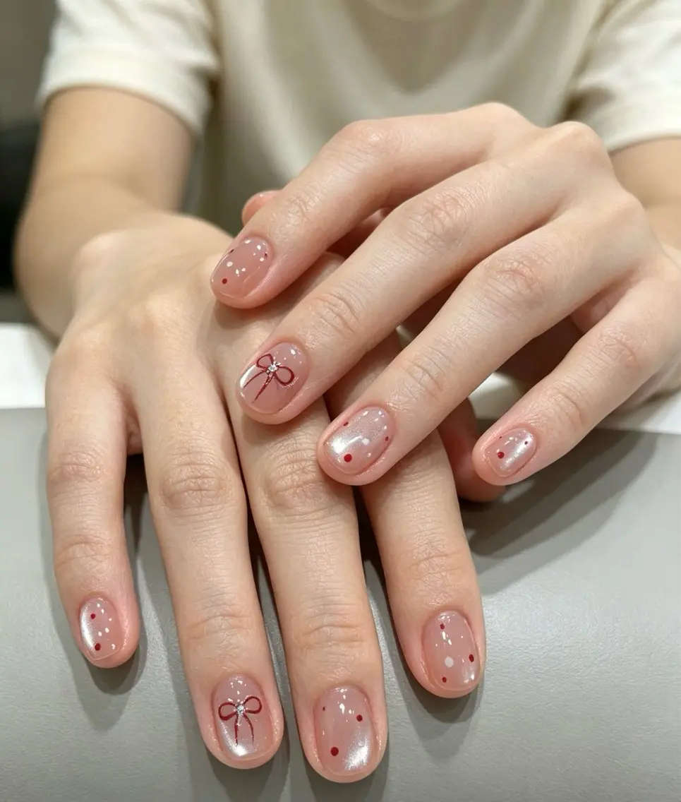 ネイル フレンチネイル ラメ(グリッター) ラメグラデーション マグネットネイル 持ち込み Unicorn Nail原宿表参道のネイルデザイン