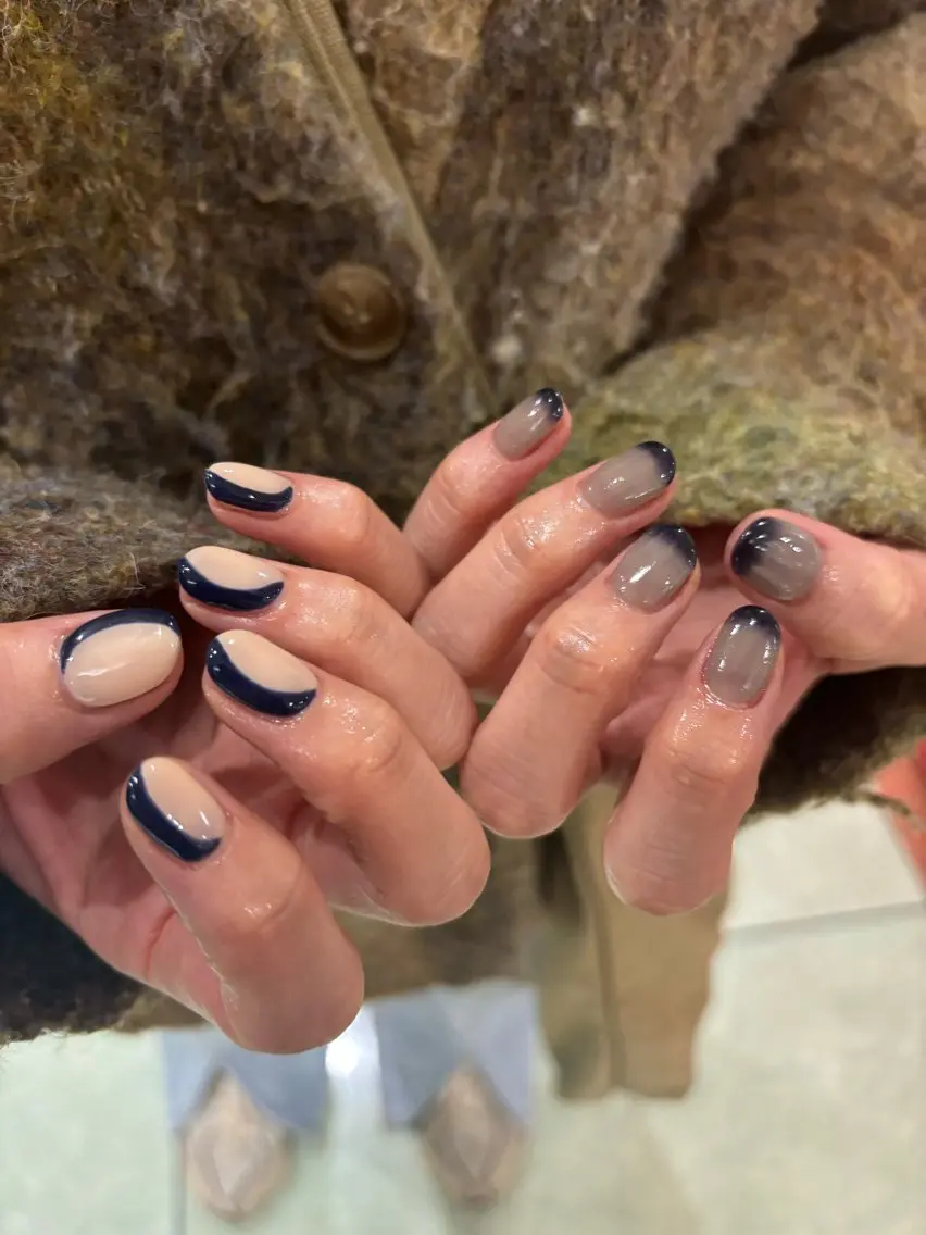 ネイル ブルー LINA『鍋島店』 licca nailのネイルデザイン