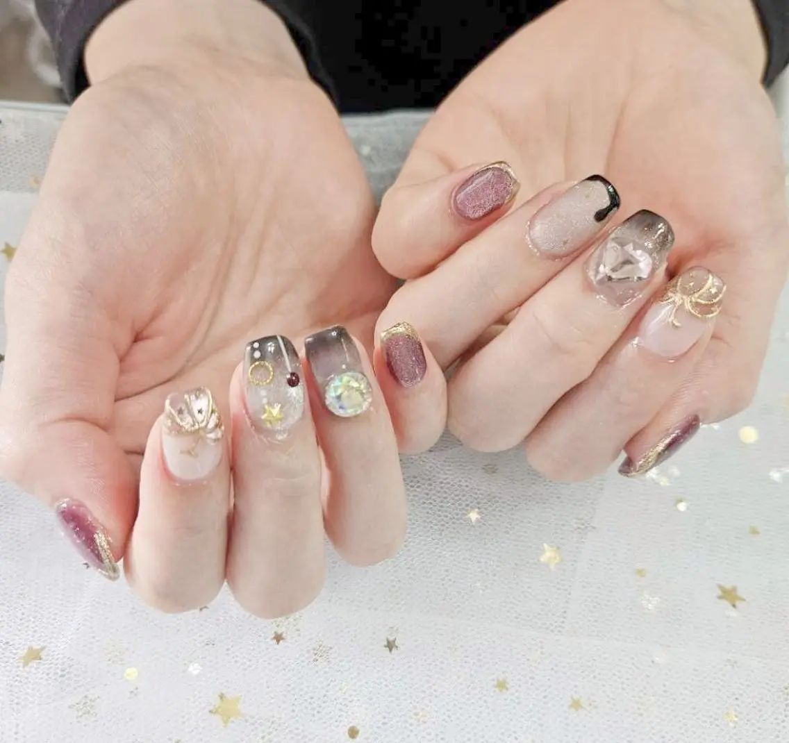 ネイル アートネイル ハロウィン ハンドネイル Beaubie nailサロンのネイルデザイン