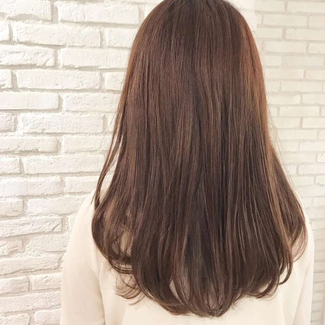 セミロング 顔周りカット 伊 杏のヘアスタイル
