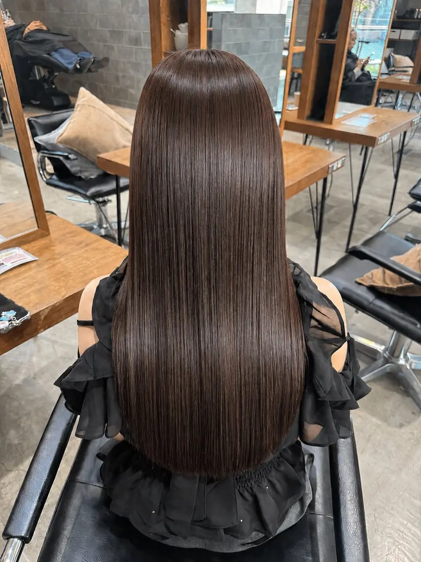 ロング カラー 髪質改善 トリートメント 髪質改善/艶髪 🌿harukaのヘアスタイル