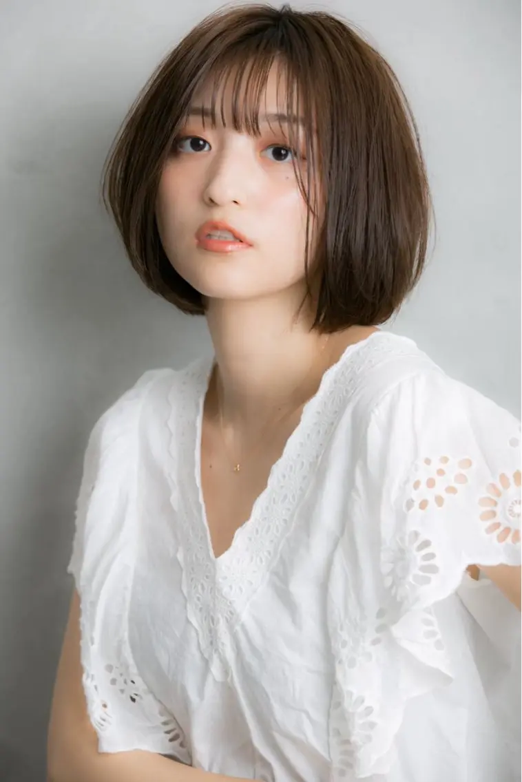 ショート カラー ベージュカラー ボブ 小顔カット 平日オススメ✨ コスパ&タイパ✨山下のヘアスタイル