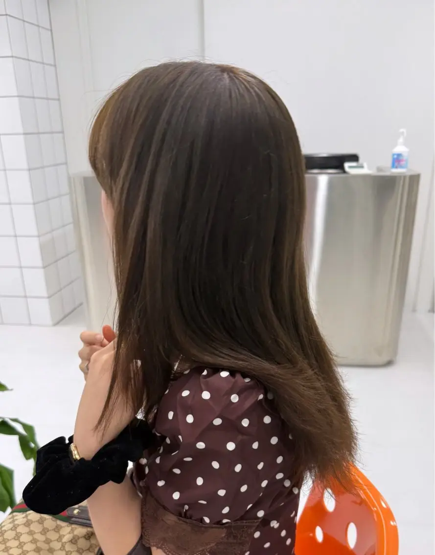 セミロング カラー ヘアカラー トリートメント 🎀カラーモデル🎀 募集中/moyuのヘアスタイル
