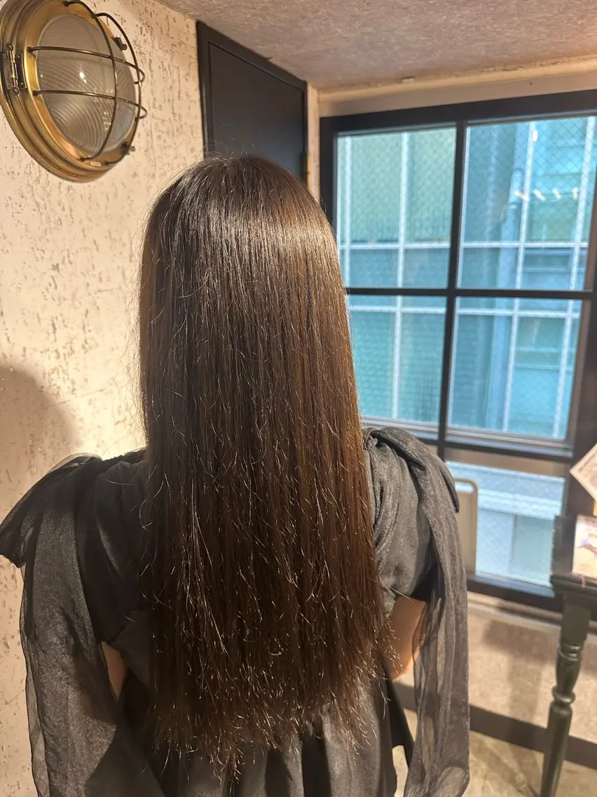 セミロング カラー ヘアカラー トリートメント 縮毛矯正/ ✨艶髪/芦川優磨のヘアスタイル