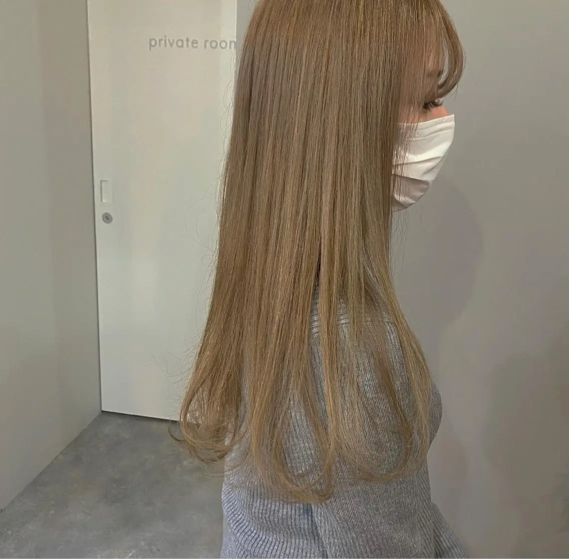 セミロング カラー exfa sakura🪞のヘアスタイル