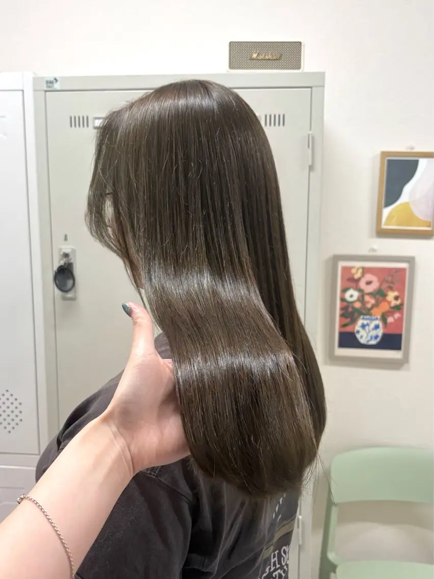 セミロング カラー 髪質改善 カット ヘアカラー トリートメント ハル🌸柔色/ ブリーチなし/艶髪のヘアスタイル