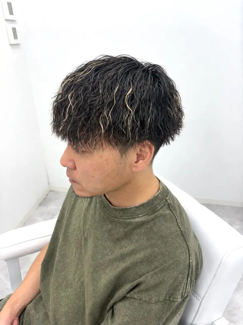 ショート パーマ メンズ メンズメッシュ Groom /岡田 晟ノ丞のヘアスタイル