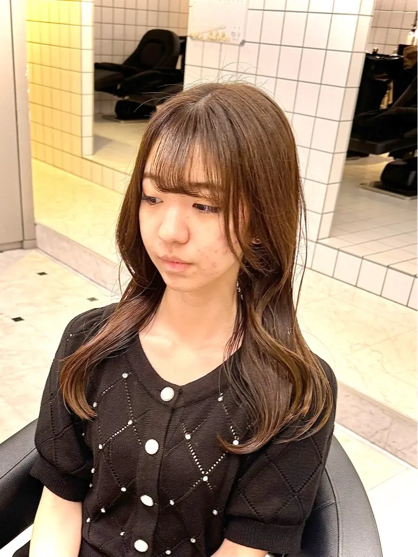 ロング カラー メンズ特化/上野 暖色カラー ダイチのヘアスタイル