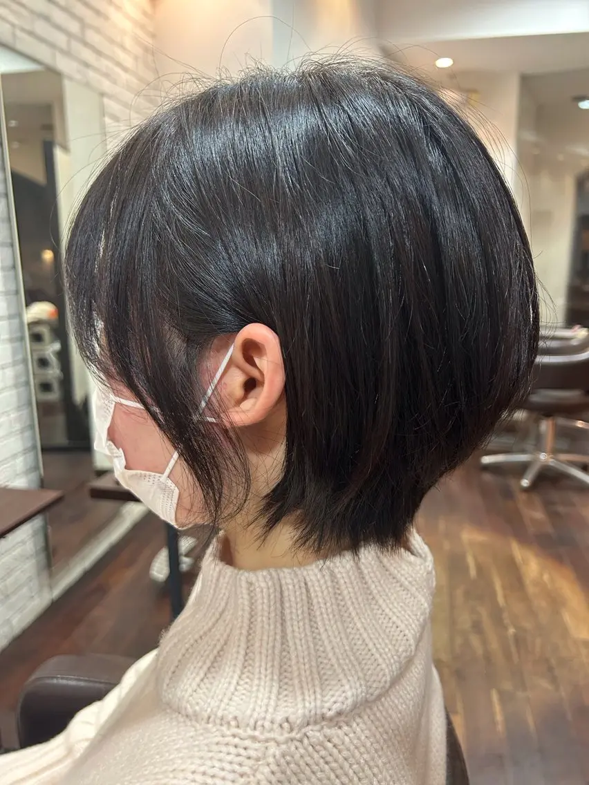 ショート ショートボブ ボブ くびれヘア ショートヘア ショートボブHIDE 本山のヘアスタイル
