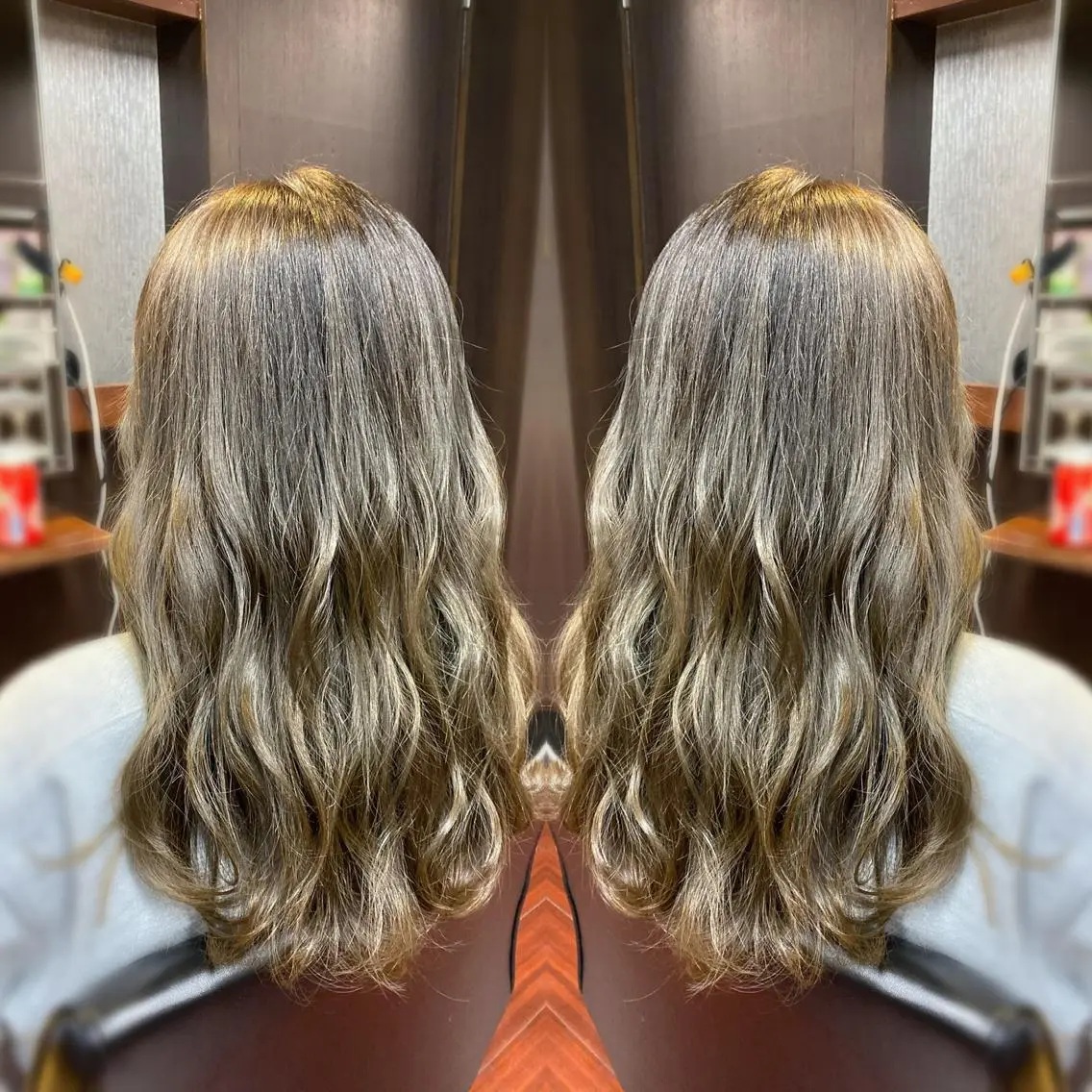 セミロング カラー ヘアアレンジ アディクシーカラー 透明感カラー ハイライトカラー ハイライト Luzir⭐︎ GEN⭐︎のヘアスタイル