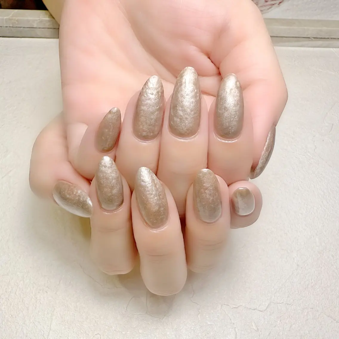 ネイル ブラウン ワンカラーネイル 夏ネイル rouse nail RISATOのネイルデザイン