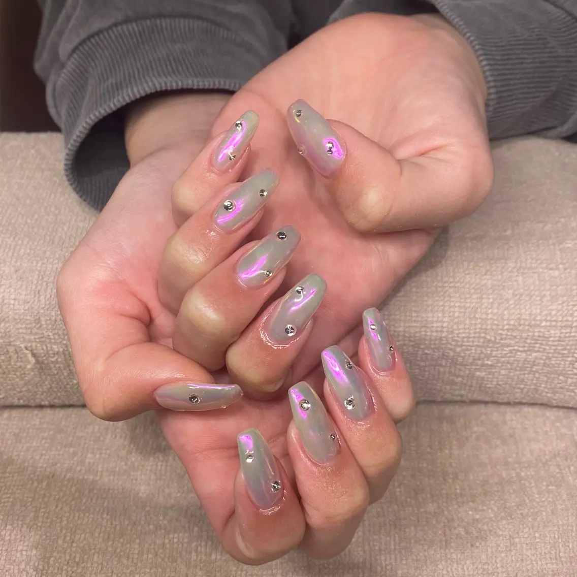 ネイル アートネイル フットネイル グラデーション ラメ(グリッター) ラメグラデーション ハンドネイル nail今村 澪奈のネイルデザイン