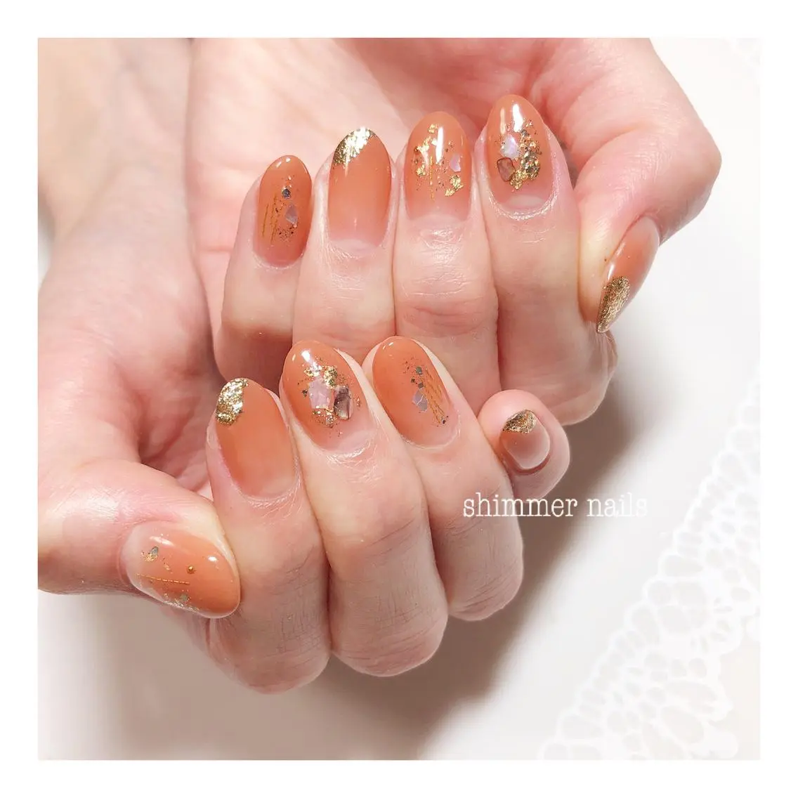 ネイル フットネイル shimmer nailsのネイルデザイン
