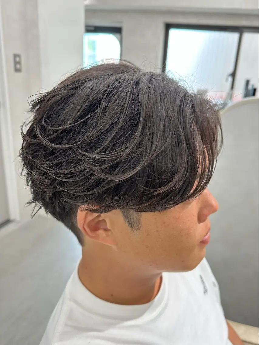 ショート パーマ メンズ メンズパーマ ニュアンスパーマ カット パーマ 💎メンズパーマ特化 🥇メンズのプロのヘアスタイル