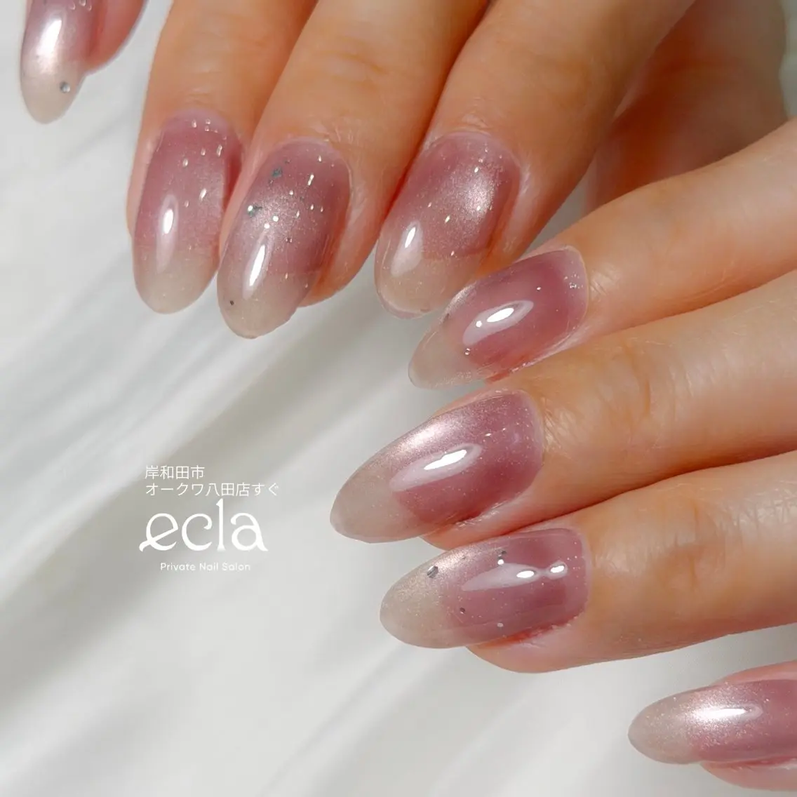 ネイル マグネットネイル オフィスネイル シンプルネイル Nail Salon ecla 〜エクラ〜のネイルデザイン