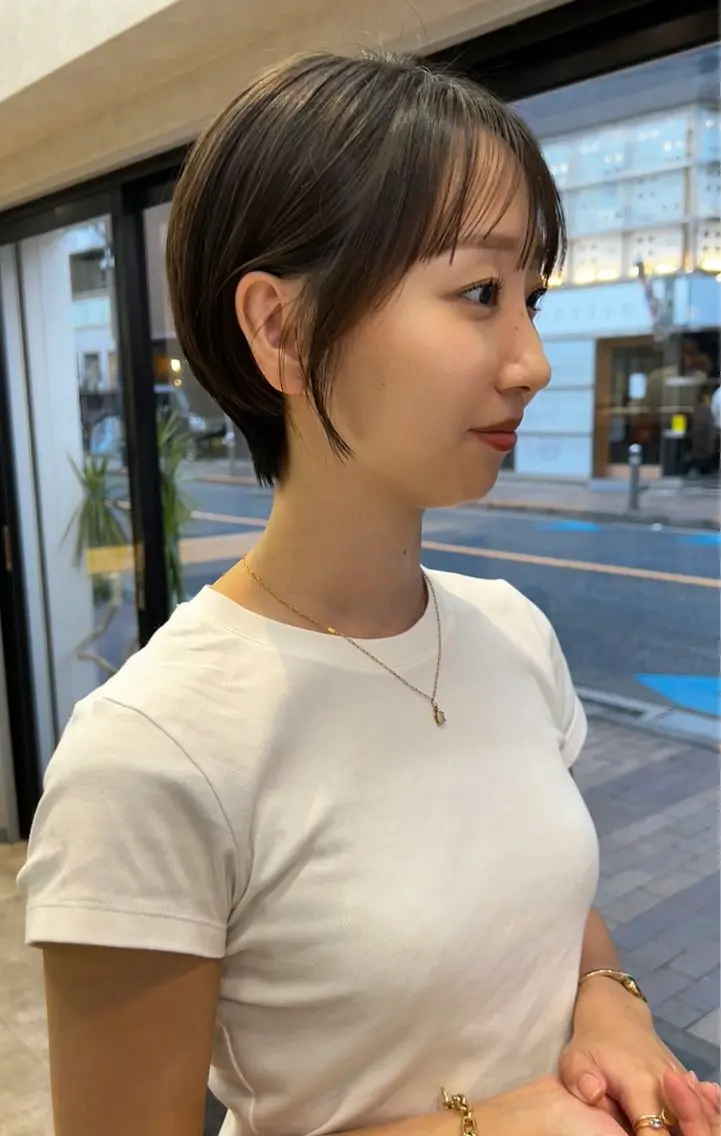 ショート ショートヘア カット ✳︎透明感カラー✳︎ ボブ✳︎nanaのヘアスタイル