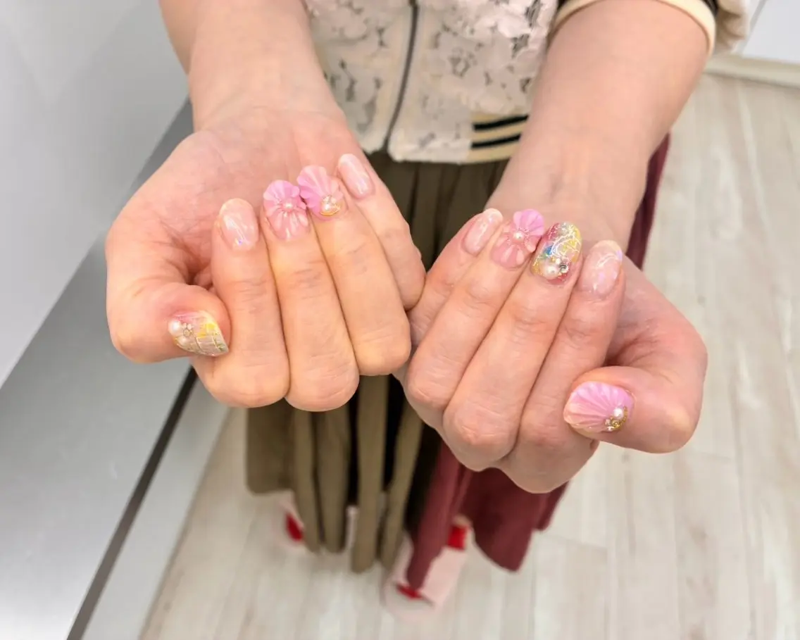 ネイル Ocean nail パラジェル 取扱い店のネイルデザイン