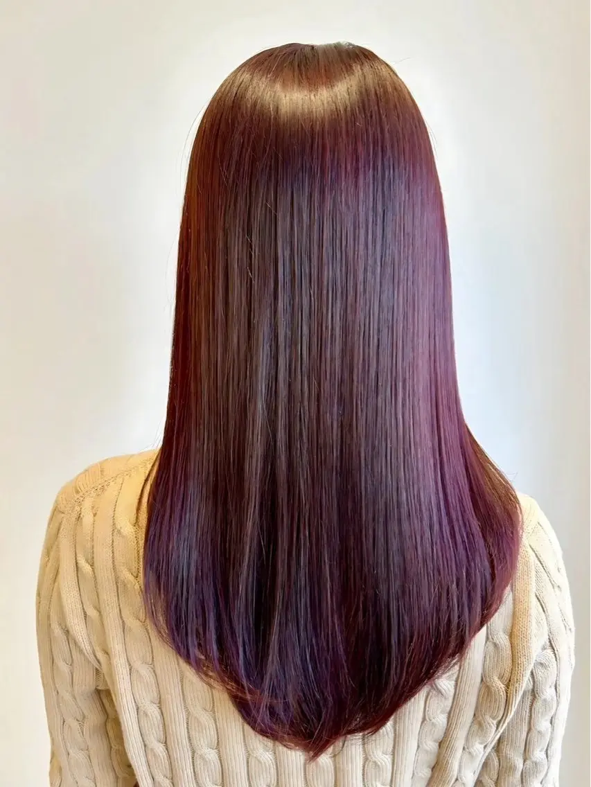 ロング カラー ヘアカラー 川原 瑠奈のヘアスタイル