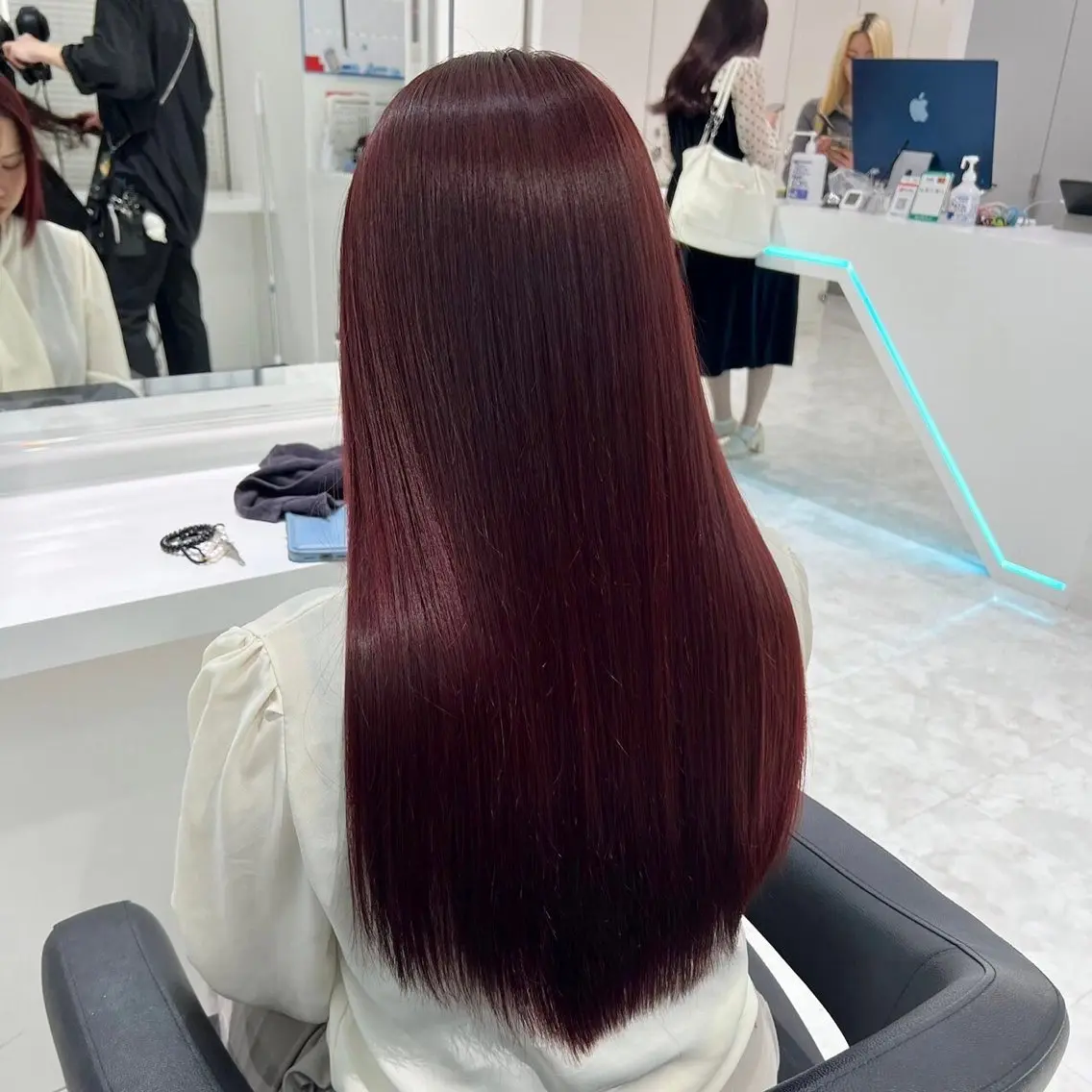 【ミニモ学割】💖カット+カラー+炭酸スパ+✨️オリジナルトリートメント✨️+コテ巻き仕上げ💖の写真